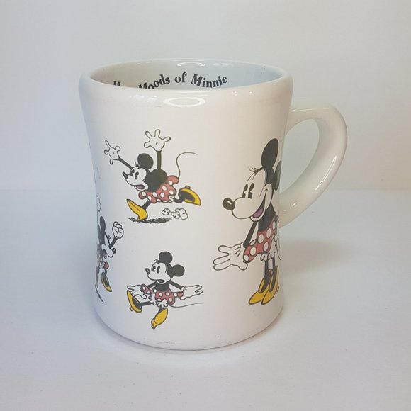 Vintage DISNEY "Moods of Minnie" Mug Teacup Minnie Mouse Mug White Ceramic Mug - Picture 10 of 16